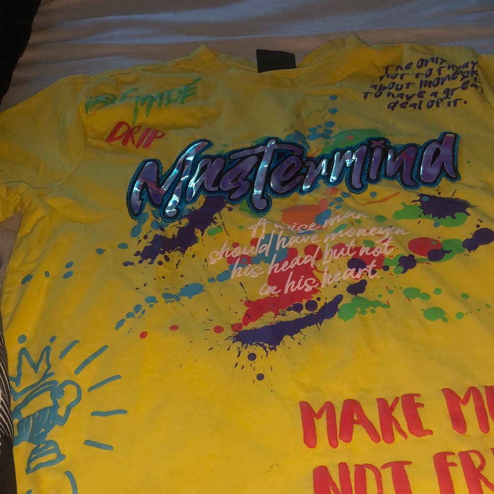 //Small Drip mastermind shirt $100.00